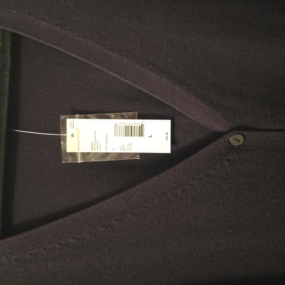 COVINGTON BRAND WOMEN'S BLACK FRONT BUTTON CARDIGAN V-NECK SWEATER SIZE LARGE - Picture 6 of 15